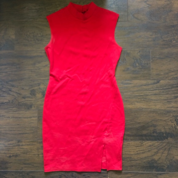 BOLD RED Mini Dress - Picture 2 of 3